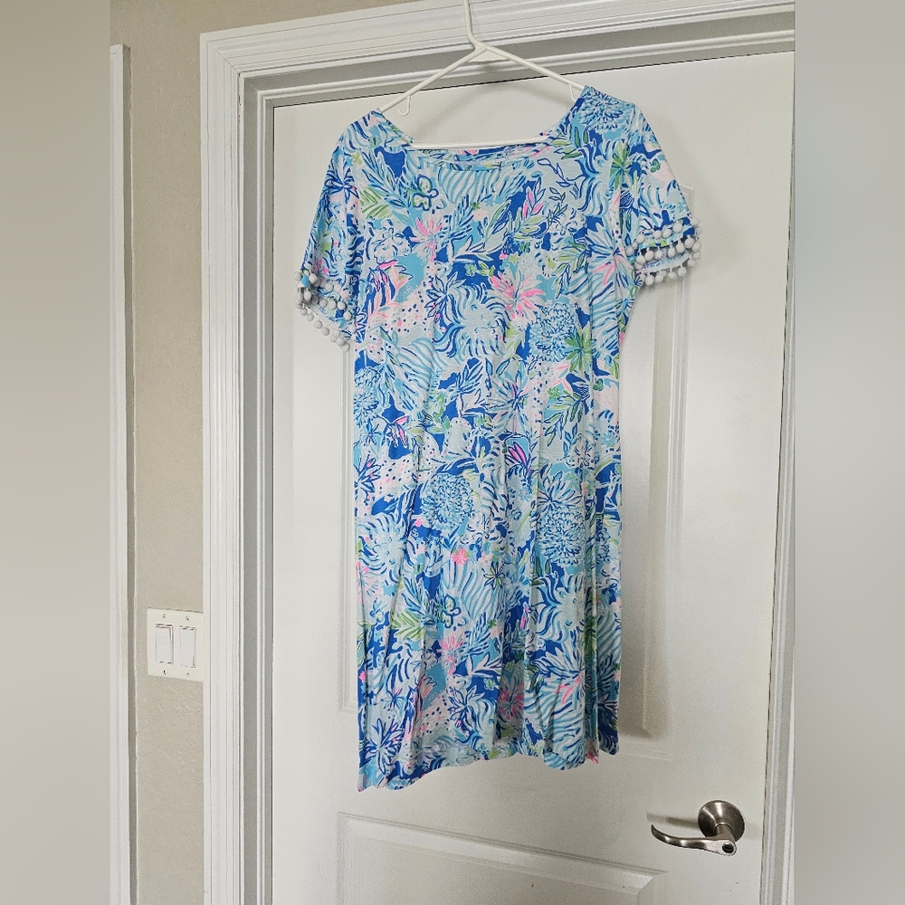Lilly Pulitzer size L cotton dress EUC
